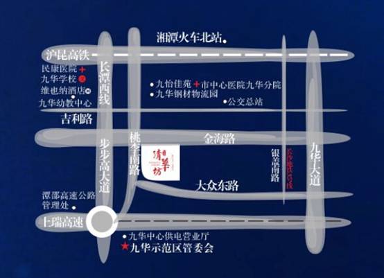 萬隆·清華坊位置圖