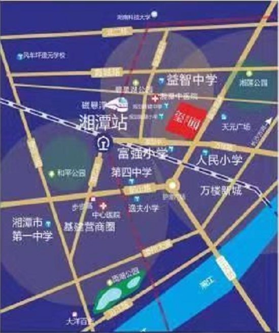 天元·廣場璽園公寓位置圖