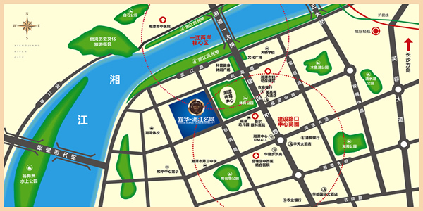 宜華·湘江名城三期位置圖